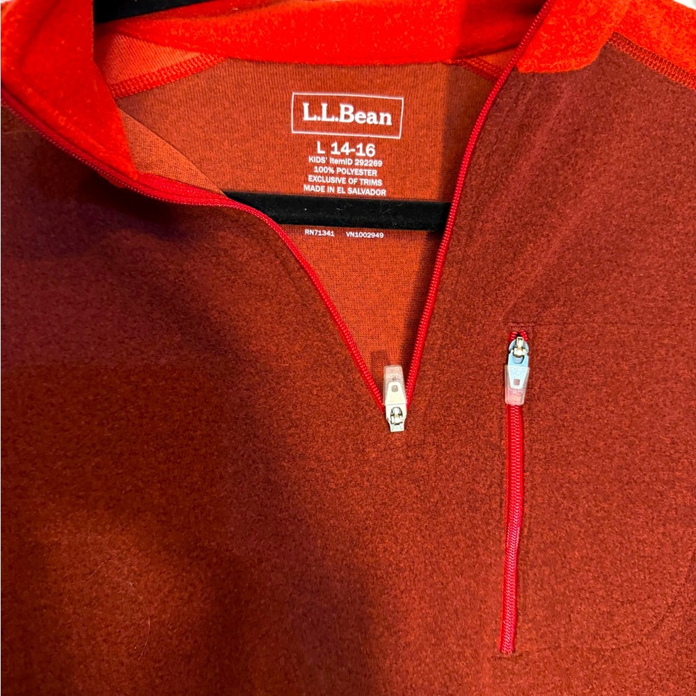 LL bean maroon / reddish thinner sweatshirt
